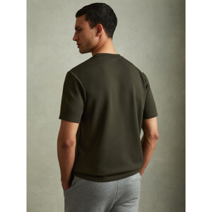 REISS BRADLEY Interlock Jersey Crew Neck Short Sleeve T Shirt